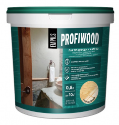 Лак по дереву и камню водно-дисперсионный глянцевый PROFIWOOD 0.8 л 0.9 кг
